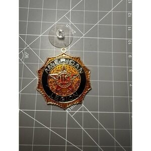 United States American Legion Amber Sun Catcher New In Bag